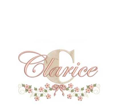 Matriz de Bordados 125 Nomes Flores Menina - Imagem 3