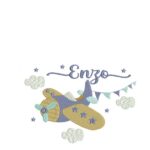 Matriz de Bordado Coleção 140 Nomes Aviãozinho Menino - Imagem 4