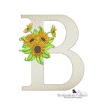 Matriz de Bordado Alfabeto Girassol - Imagem 3