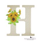 Matriz de Bordado Alfabeto Girassol - Imagem 6