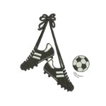 Matriz de Bordado Alfabeto Chuteira Bola - Imagem 2