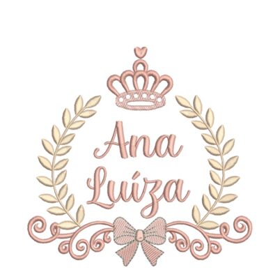 Matriz de Bordado – Coleção Nomes Moldura Coroa Menina - Imagem 8