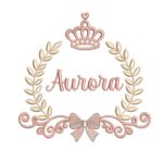 Matriz de Bordado – Coleção Nomes Moldura Coroa Menina - Imagem 7