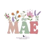 matriz de bordado Jardim mãe para bordar