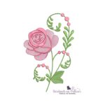 matriz de bordado arranjo de flores para bordar