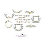 matriz de bordado Coleção Passarinho com flores para bordar BP