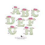matriz de bordado Coleção alfabeto cactos apaixonados para bordar
