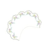 matriz de bordado golinha de vestido com flores