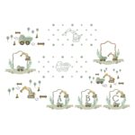 matriz de bordado Coleção Construção para bordar