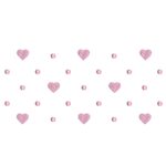 matriz de bordado Poá com Coração para menina para bordar