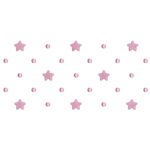 matriz de bordado Poá com estrelas para menina para bordar