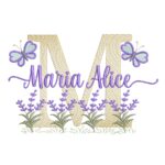 matriz de bordado nome Maria Alice para bordar