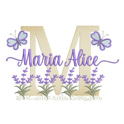 matriz de bordado nome Maria Alice para bordar