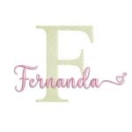 Matriz De Bordado Nome Fernanda para bordar. 