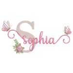 Matriz de bordado nome Sophia para bordar