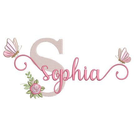 Matriz de bordado nome Sophia para bordar