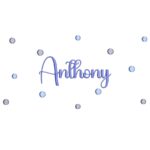 Matriz de Bordado Poá Anthony para bordar