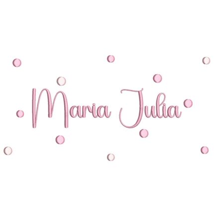 Matriz de Bordado Poá Maria Julia para bordar