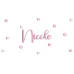 Matriz de Bordado Poá Nicole para bordar