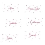 Matriz de Bordado Poá com nomes de menina para bordar