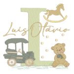Matriz de Bordado nome Luis Otávio para bordar