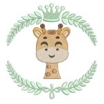 Matriz de Bordado Arabesco Girafinha para bordar