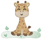 Matriz de Bordado Girafinha para bordar