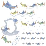 Matriz de bordado Coleçao Aviaozinho para bordar