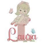 matriz de bordado laura bailarina para bordar