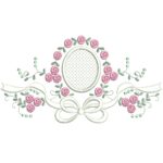 matriz de bordado raminho flores Laço para bordar