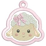 Matriz de Bordado Chaveirinho Ovelhinha para bordar