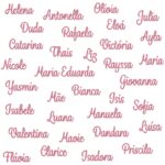 Matriz de Bordado Coleção Nomes Femininos em letra cursiva para bordar