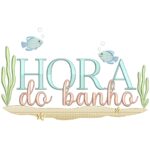 Matriz de Bordado Hora do banho 2 para bordar