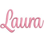 Matriz de Bordado Nome Laura para bordar