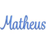 Matriz de Bordado Nome Matheus para bordar