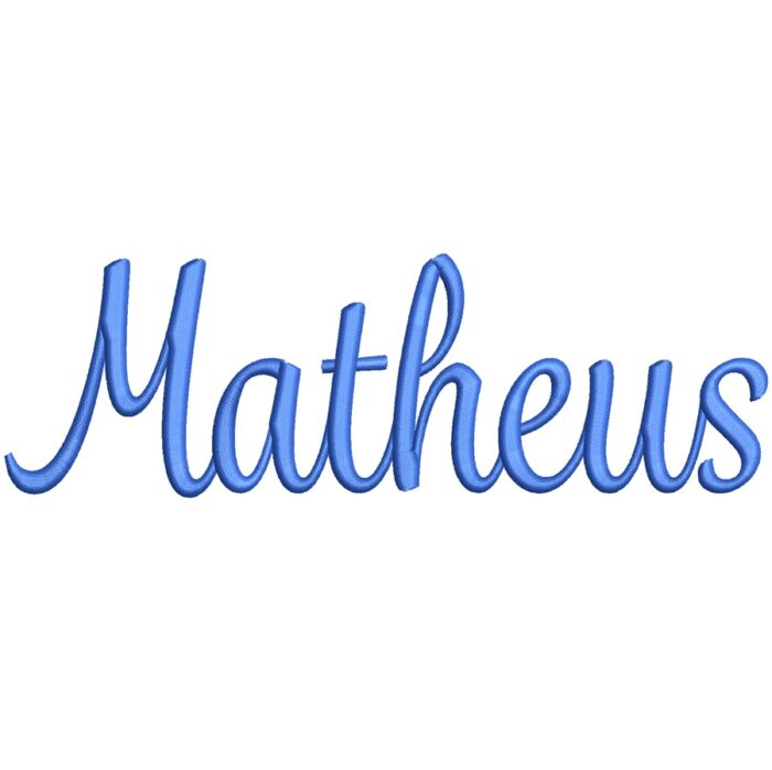 Matriz de Bordado Nome Matheus para bordar