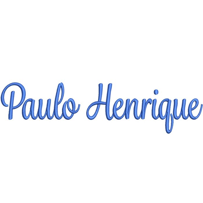 Matriz de Bordado Nome Paulo Henrique para bordar