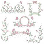 Matriz de bordado Coleção Folhas para bordar