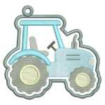 matriz de bordado Chaveiro Tratorzinho para bordar