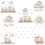 matriz de bordado coleção passeio das nuvens para bordar