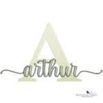 matriz de bordado nome Arthur