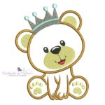 matriz de bordado ursinho aplique