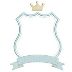 matriz de bordado Brasão com Coroa para bordar