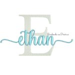 Matriz de bordado nome ethan para bordar
