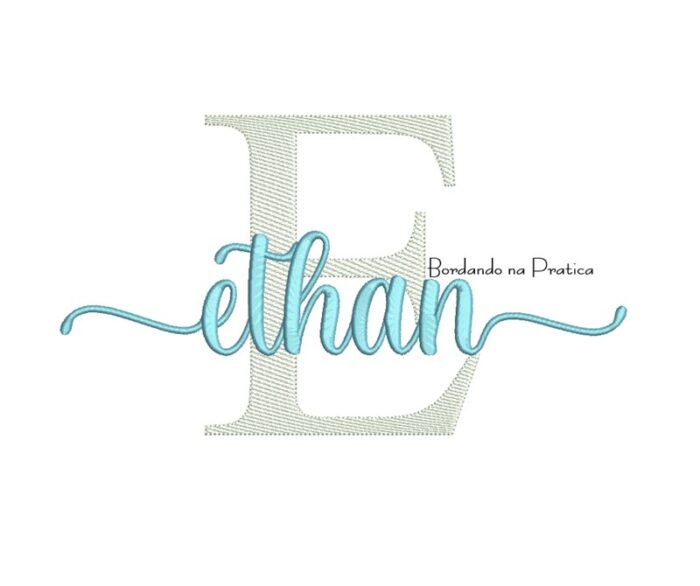 Matriz de bordado nome ethan para bordar