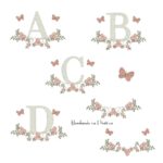 Matriz de Bordado - Coleção Alfabeto Raminho Flores BP