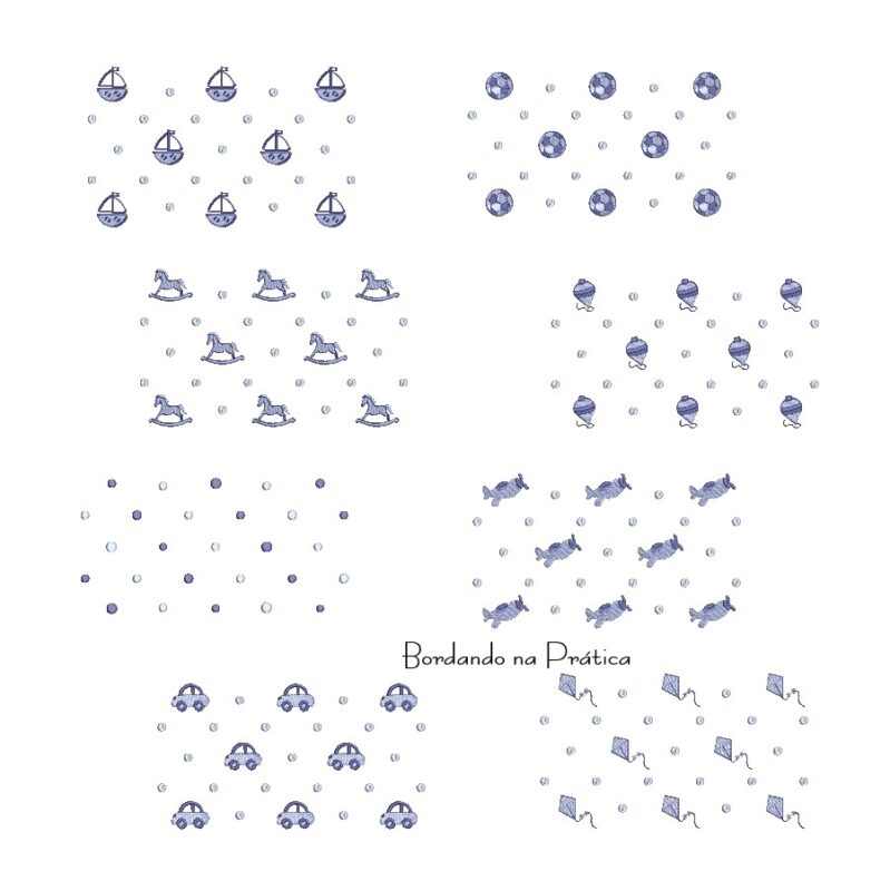 Matriz de Bordado - Coleção Poá para Menino BP