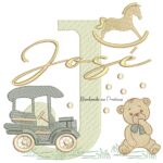 Matriz de Bordado Nome José Brinquedos de Infância