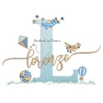 Matriz de Bordado Nome Lorenzo com Brinquedos