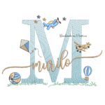 Matriz de Bordado Nome Murilo com Brinquedos